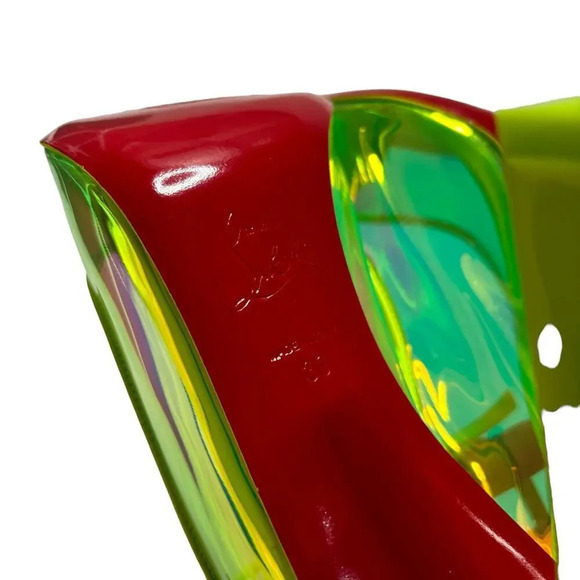 Christian Louboutin Debout Condorapik 100 Patent Iridescent Pump Yellow Size 9 - Picture 9 of 9